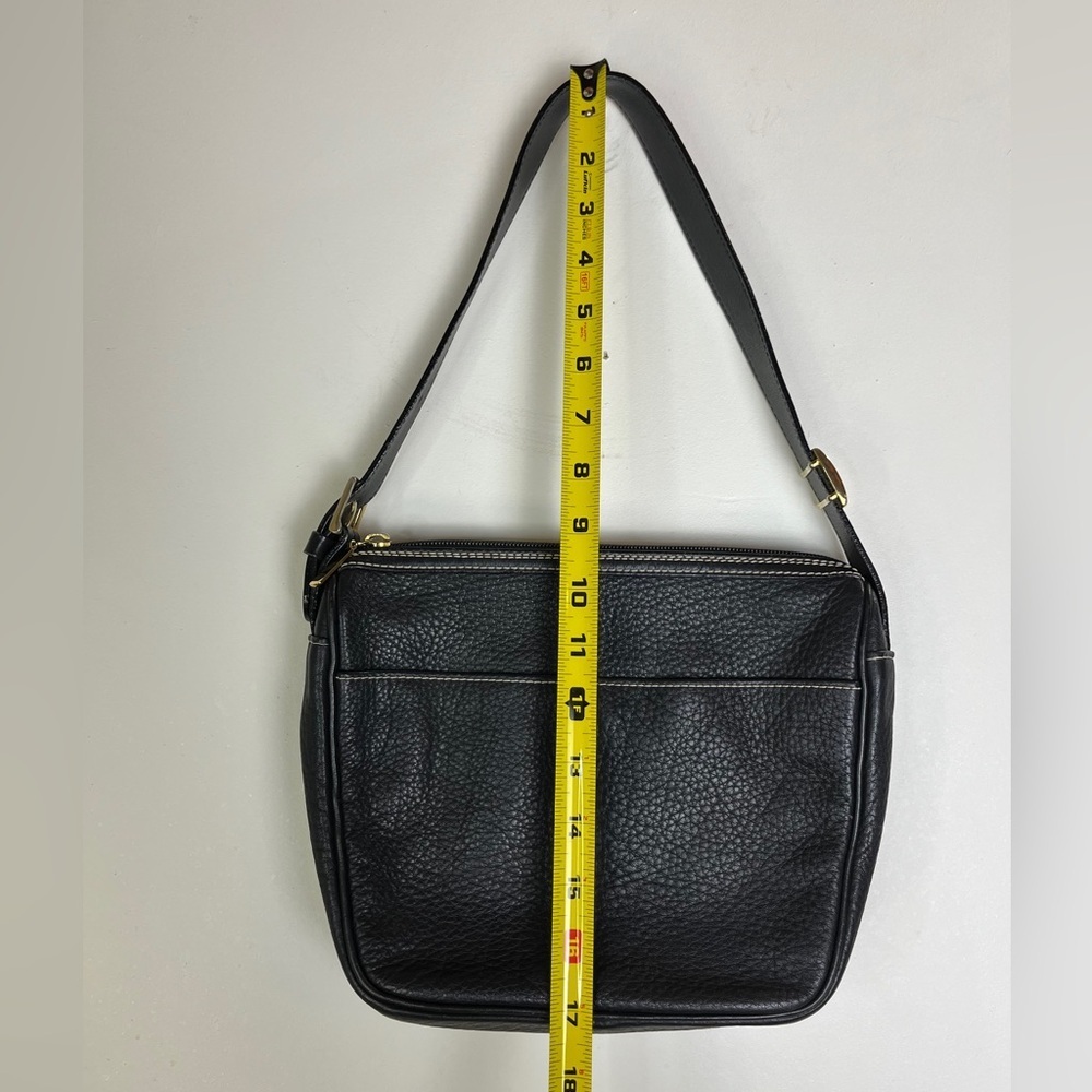 Vintage Burberrys Shoulder Bag Nova Check Black Leather COA Classic Winter Chic - Picture 6 of 16